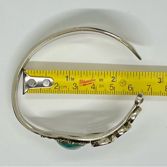 Unique Alpaca Open Bracelet Crafted from Vintage Sheffield Fork (Circa 1950s) - Picture 3 of 12